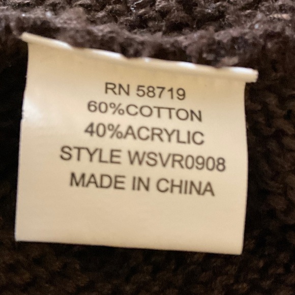 Elegant Brown Knit Cardigan - Picture 9 of 10